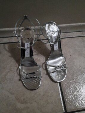 Jimmy Choo Silver Heels